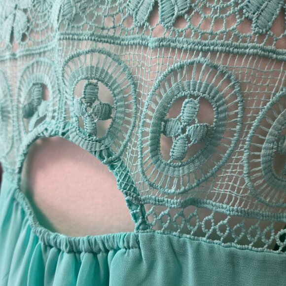 My Michelle Turquoise Mini Dress - Picture 6 of 12